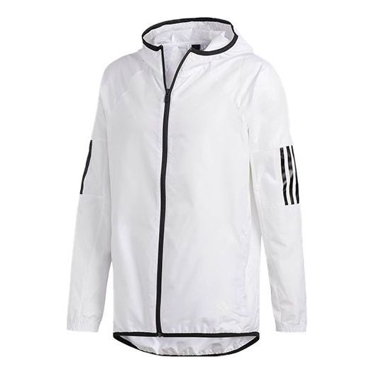 цена Куртка adidas Stripe Casual Sports Hooded Jacket White, белый