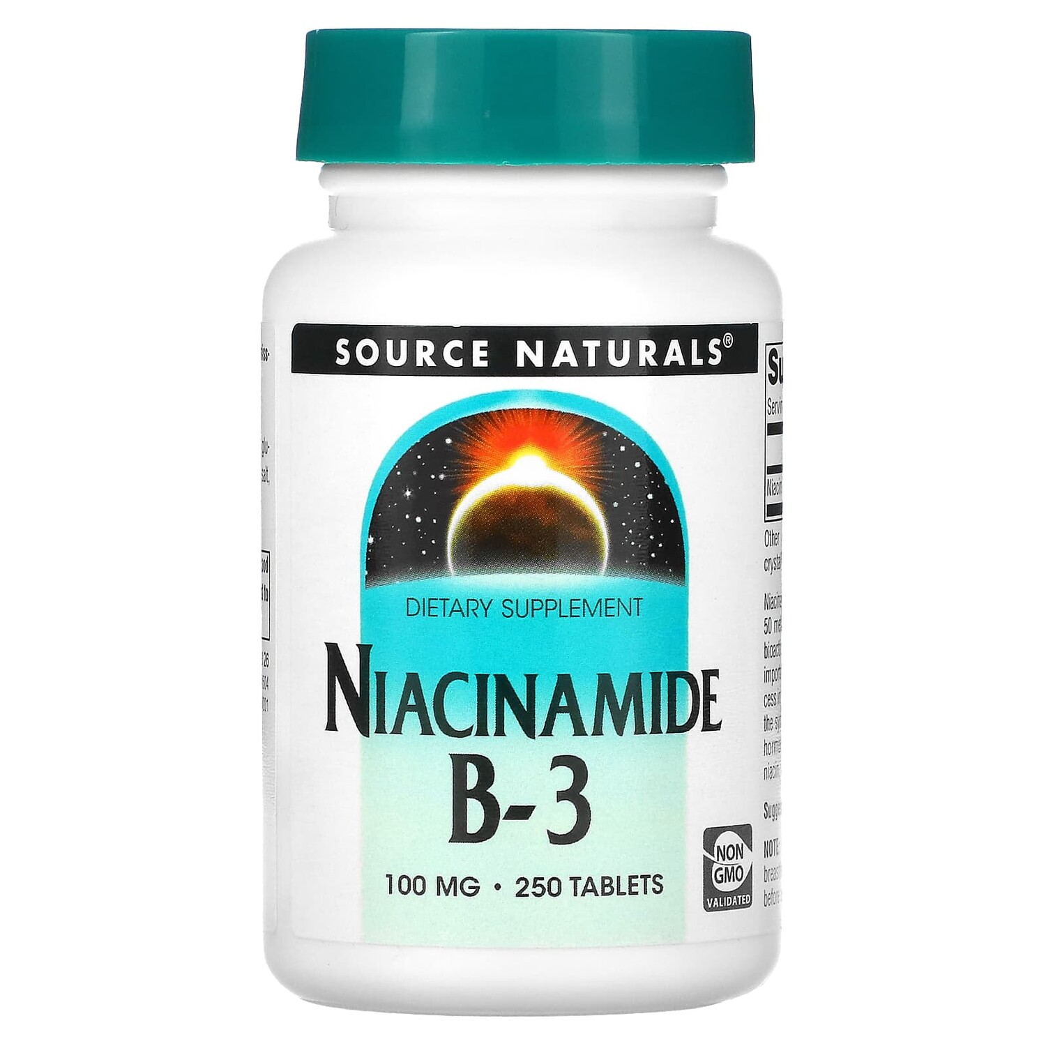 

Никотинамид B-3, 100 мг, 250 таблеток, Source Naturals