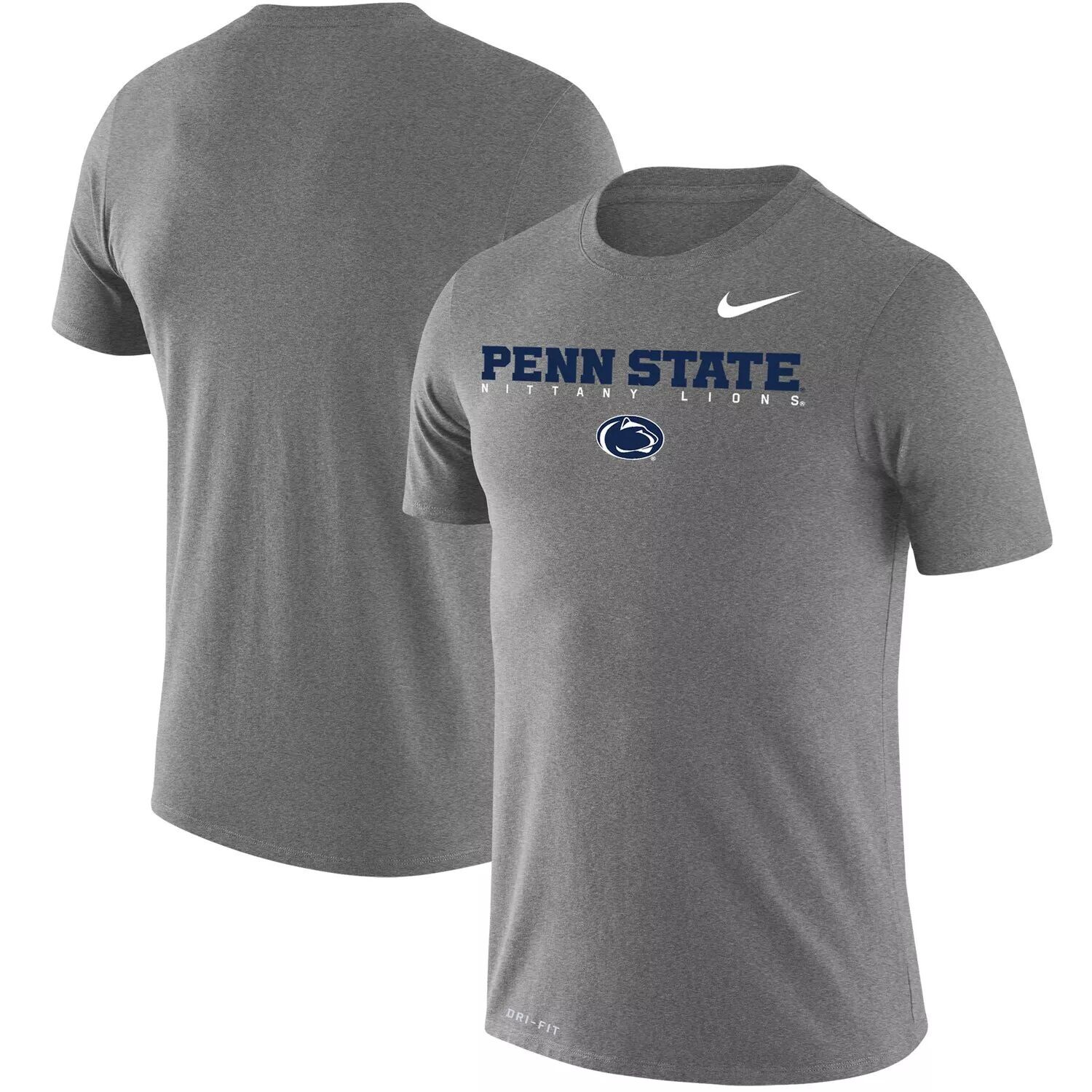 

Мужская темно-угольная футболка Penn State Nittany Lions Big & Tall Legend Facility Performance Nike