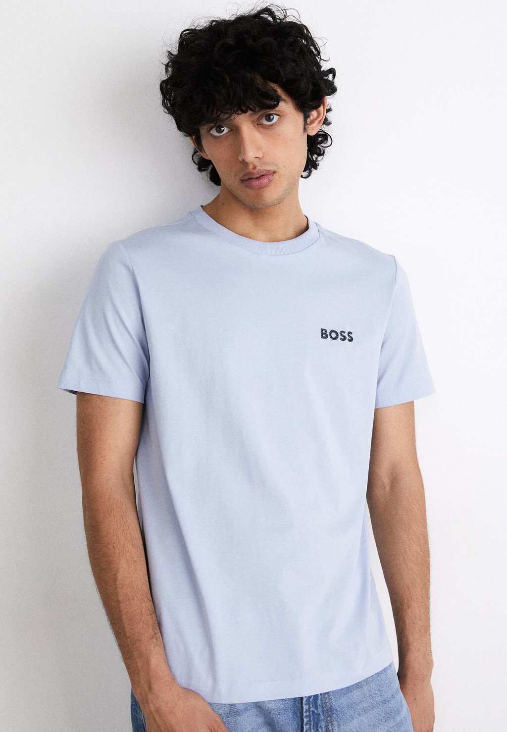 

Футболка базовая TEE BOSS, цвет light blue