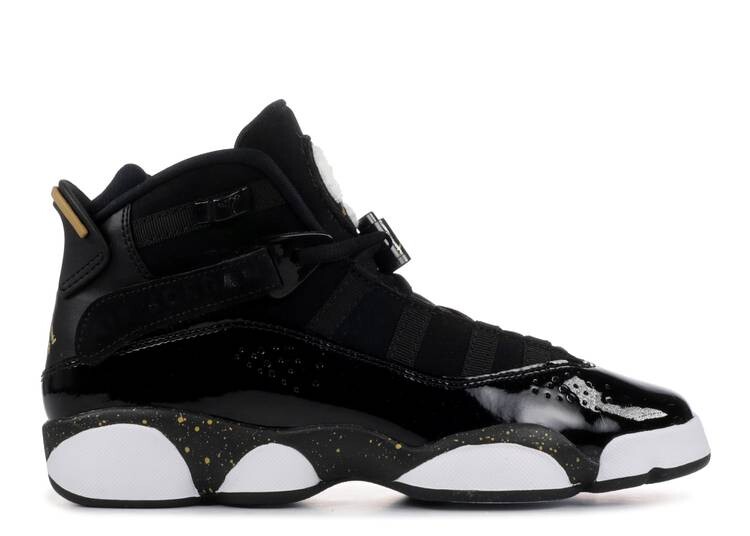 

Кроссовки Air Jordan JORDAN 6 RINGS GS 'BLACK METALLIC GOLD', черный