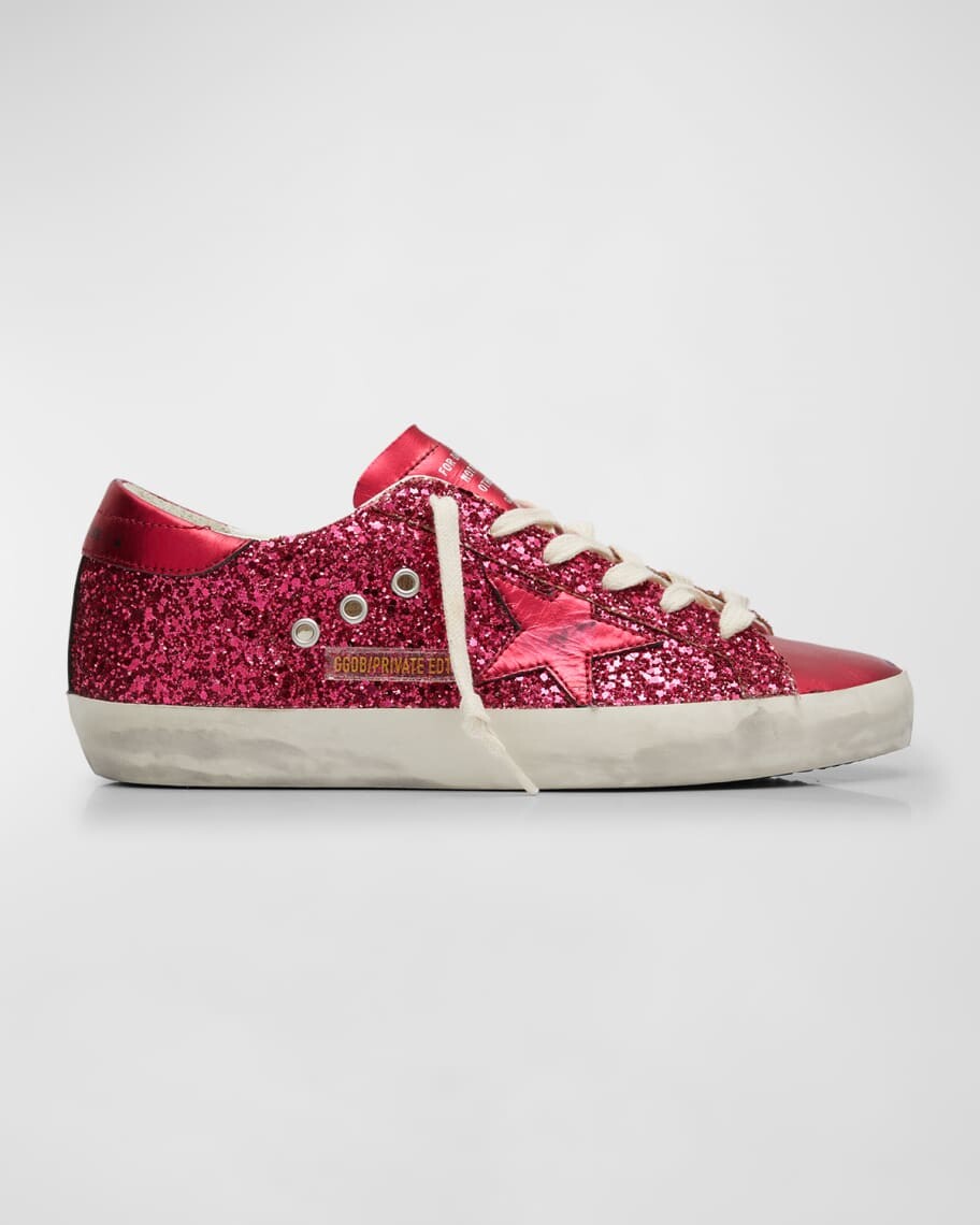 

Низкие кроссовки Superstar с блестками Golden Goose
