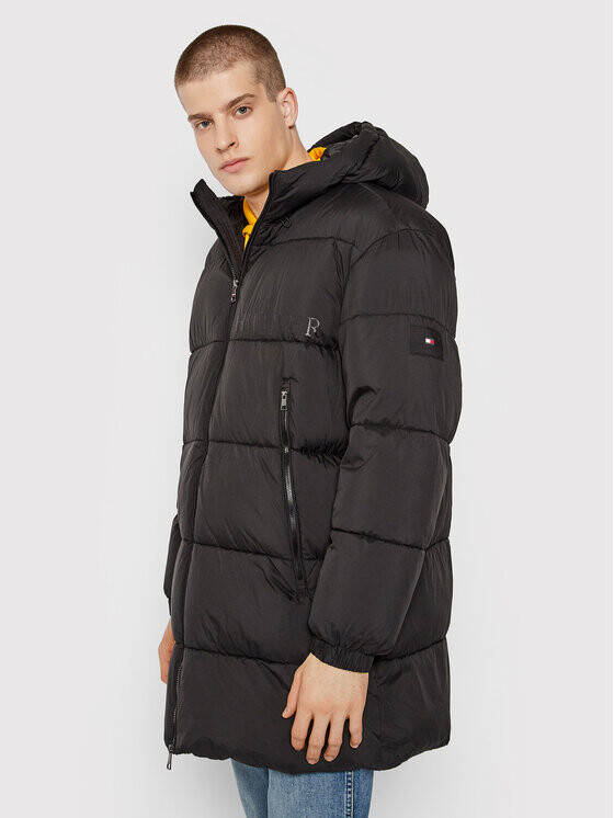 

Пуховик стандартного кроя Tommy Hilfiger, черный