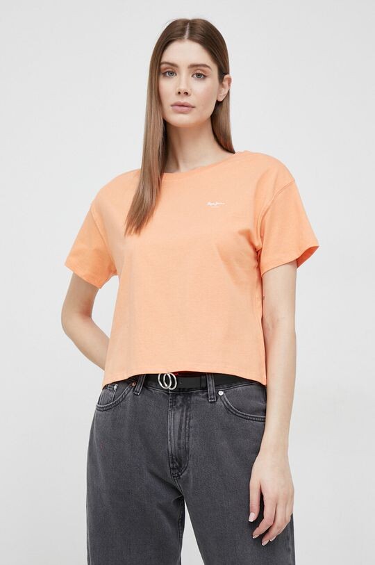 

Хлопковая футболка Wimani Pepe Jeans, оранжевый