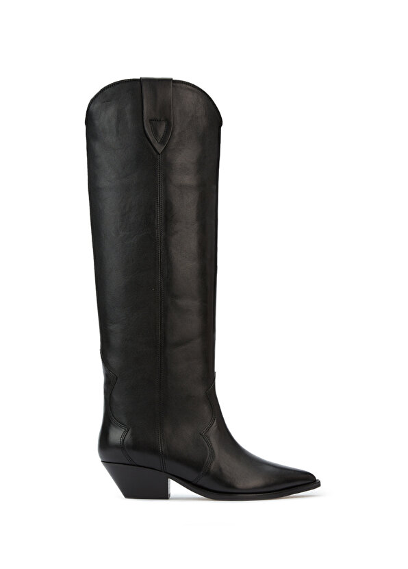 Черные женские кожаные ботинки Isabel Marant