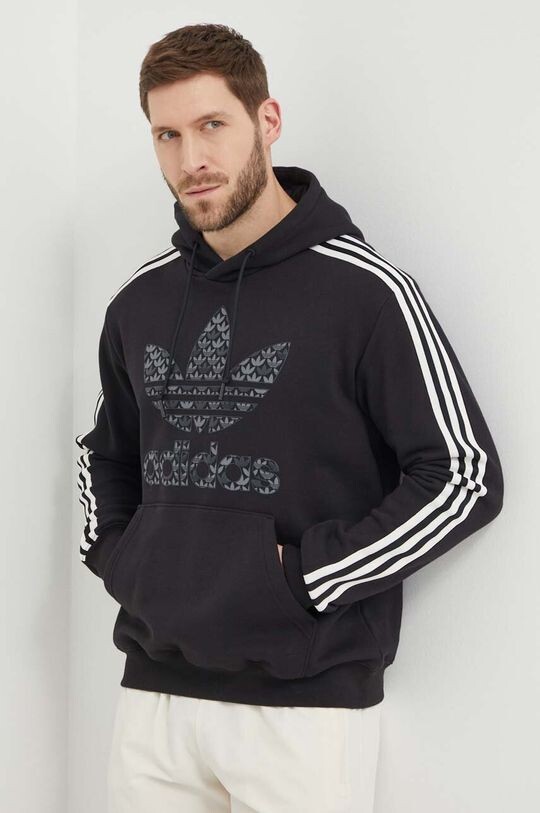 

Хлопковая толстовка adidas Originals, черный