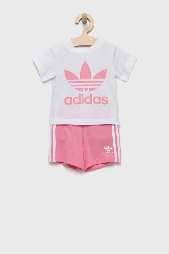 

Детский хлопковый комплект adidas Originals, розовый