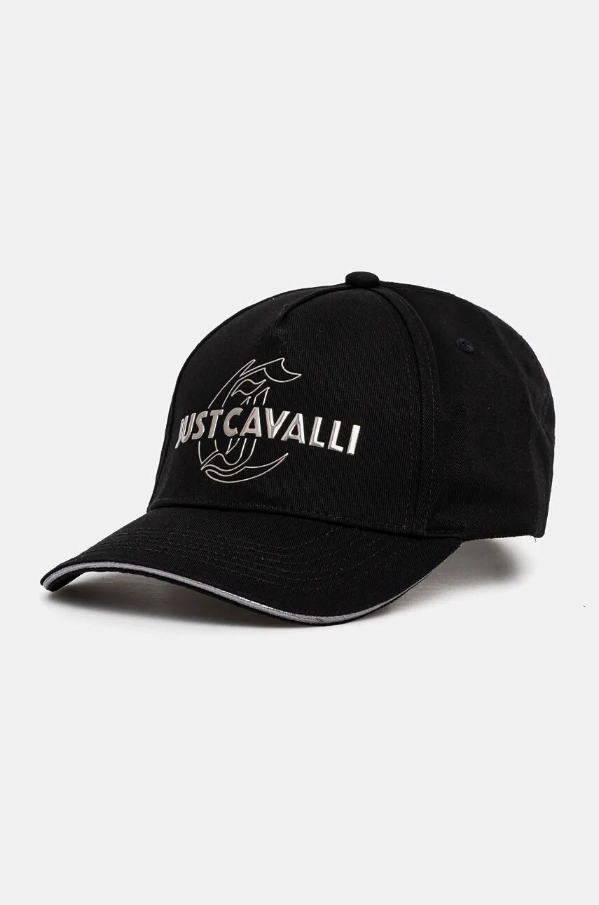 

Бейсболка Just Cavalli из хлопка, черный