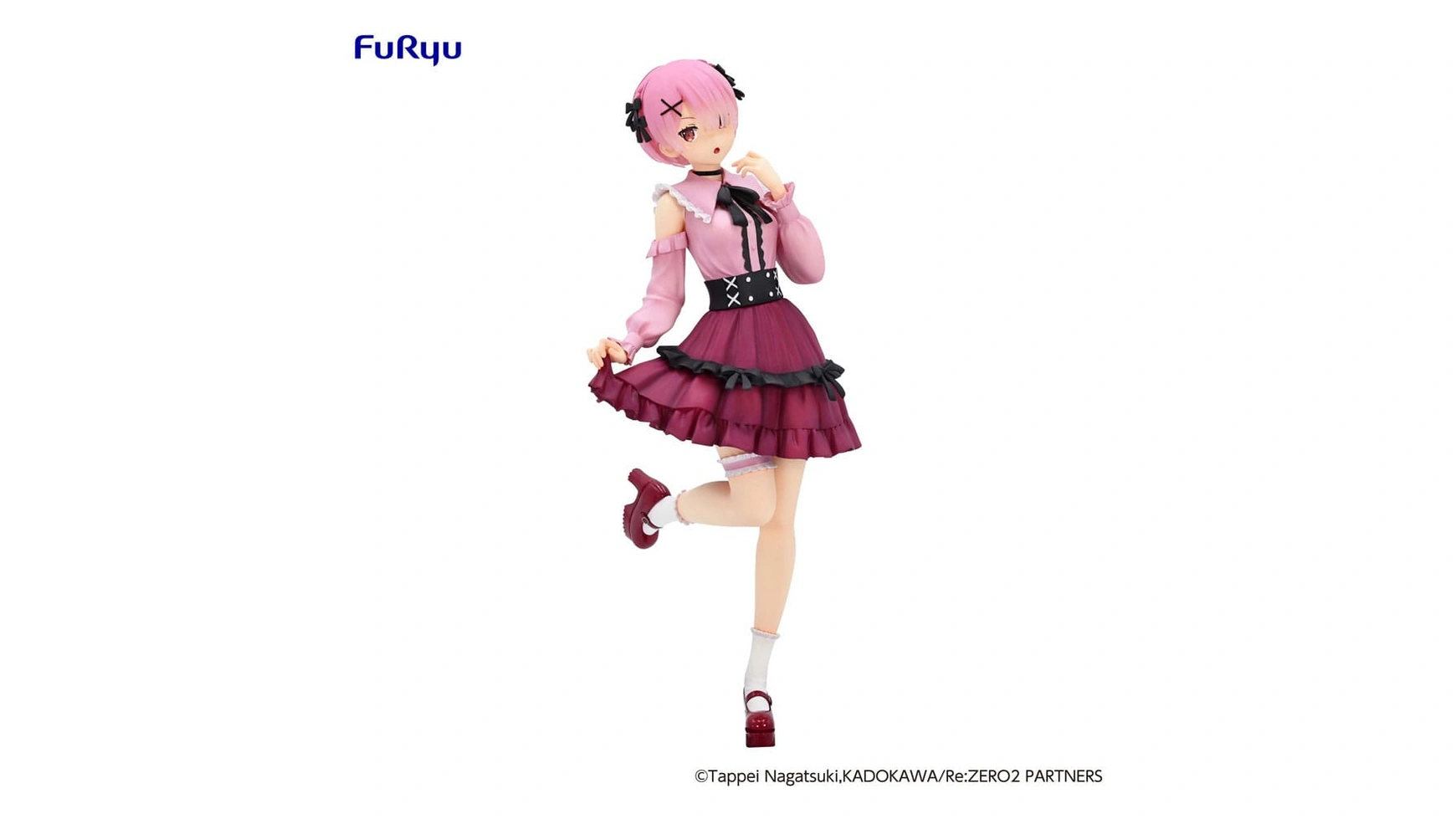 Re Zero Starting Life in Another World Trio-Try-iT Статуя из ПВХ Rem Girly Outfit Розовый 21 см