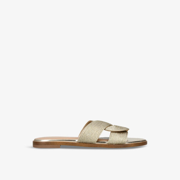 

Сандалии rose из искусственной кожи с поворотным ремешком Kg Kurt Geiger, желтый