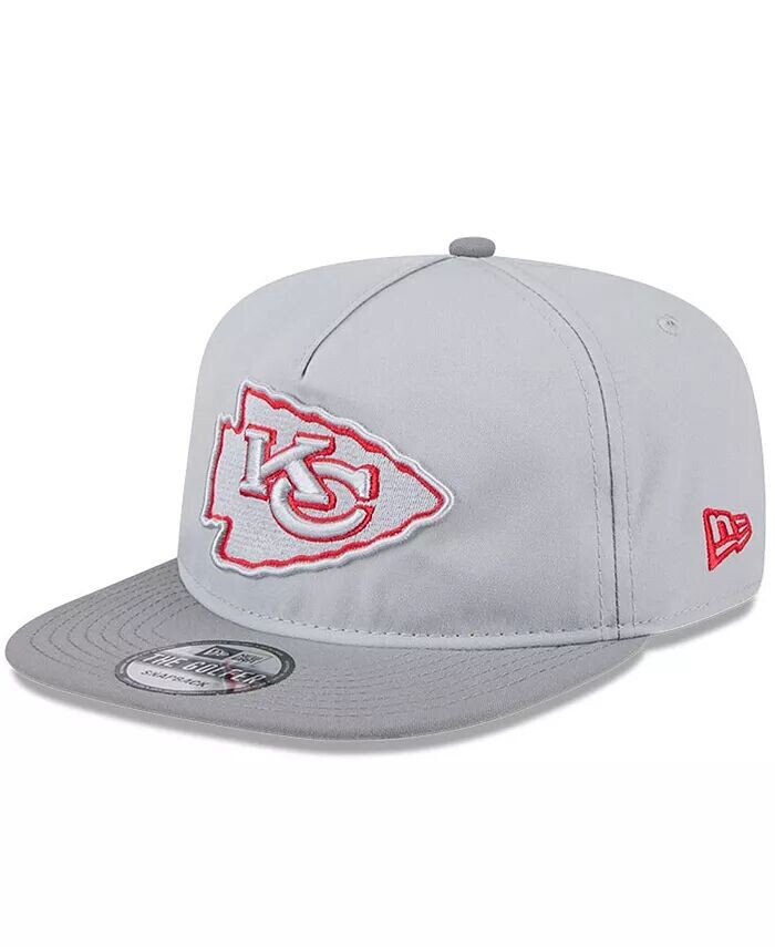 

Мужская серая кепка для гольфиста Kansas City Chiefs 2024 NFL Training Camp Snapback New Era, серый