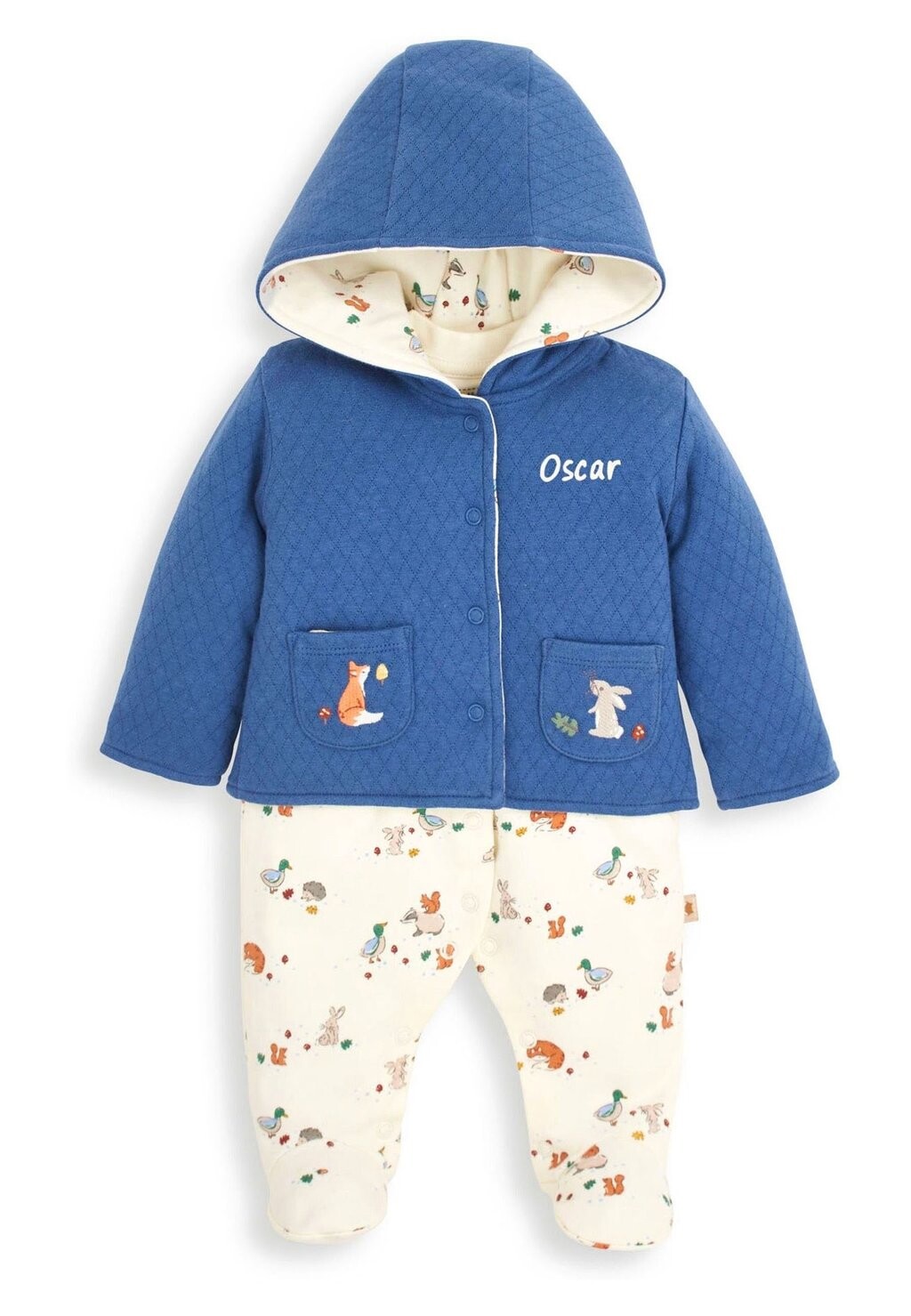 

Комбинезон 2-PIECE WOODLAND & EMBROIDERED POCKET SET JoJo Maman Bébé, цвет indigo