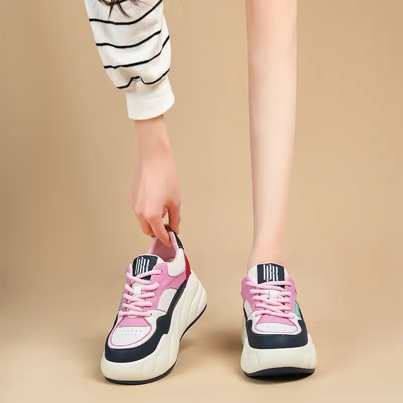 

Кеды, скейтборд обувь женская низкая Nrdrofficial, бежевый/розовый