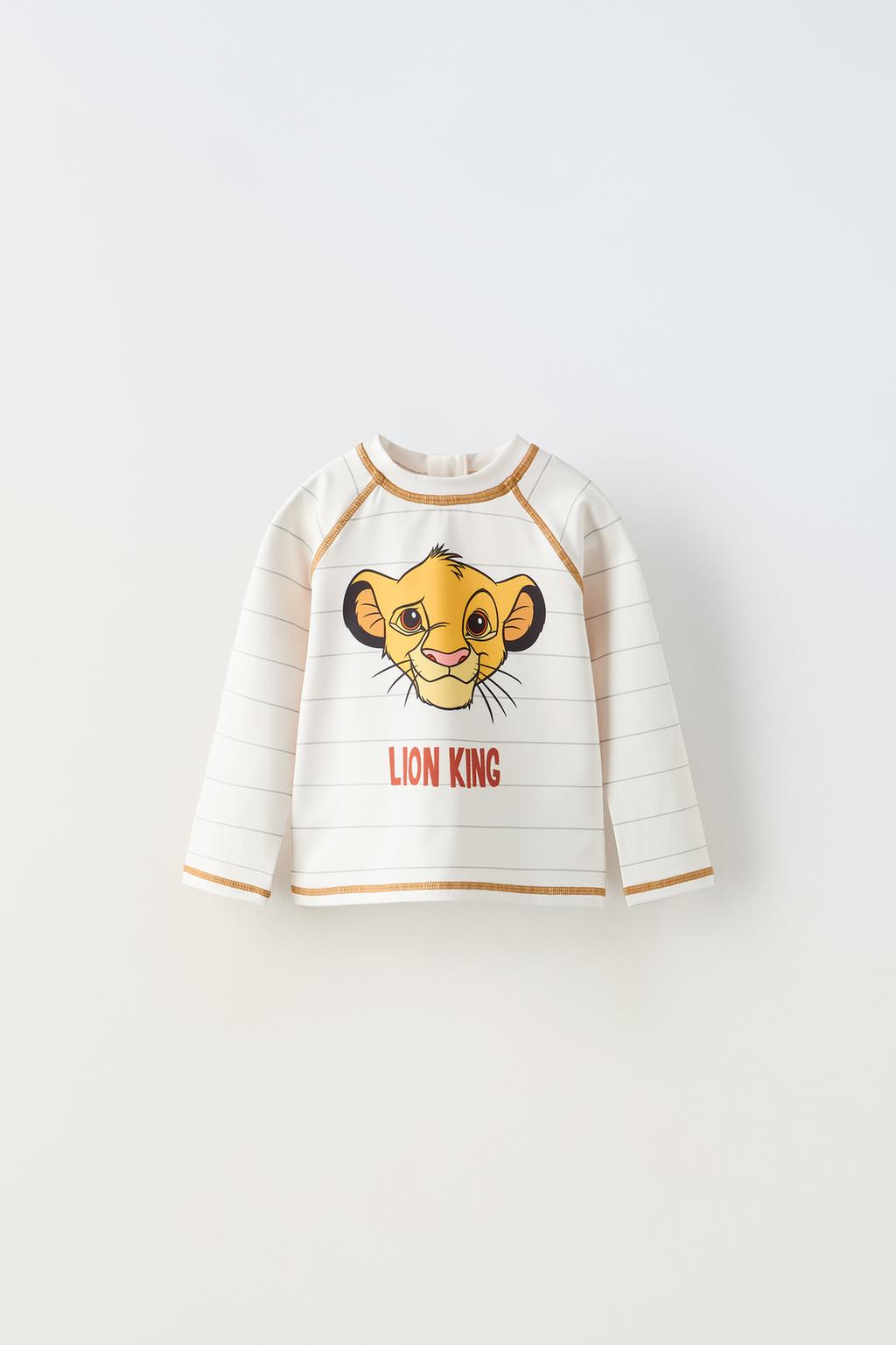 Футболка «король лев» дисней ZARA, кэмел cool lion cartoon 3d print hoodies men fashion casual the lion king all over printed sweatshirt pullover