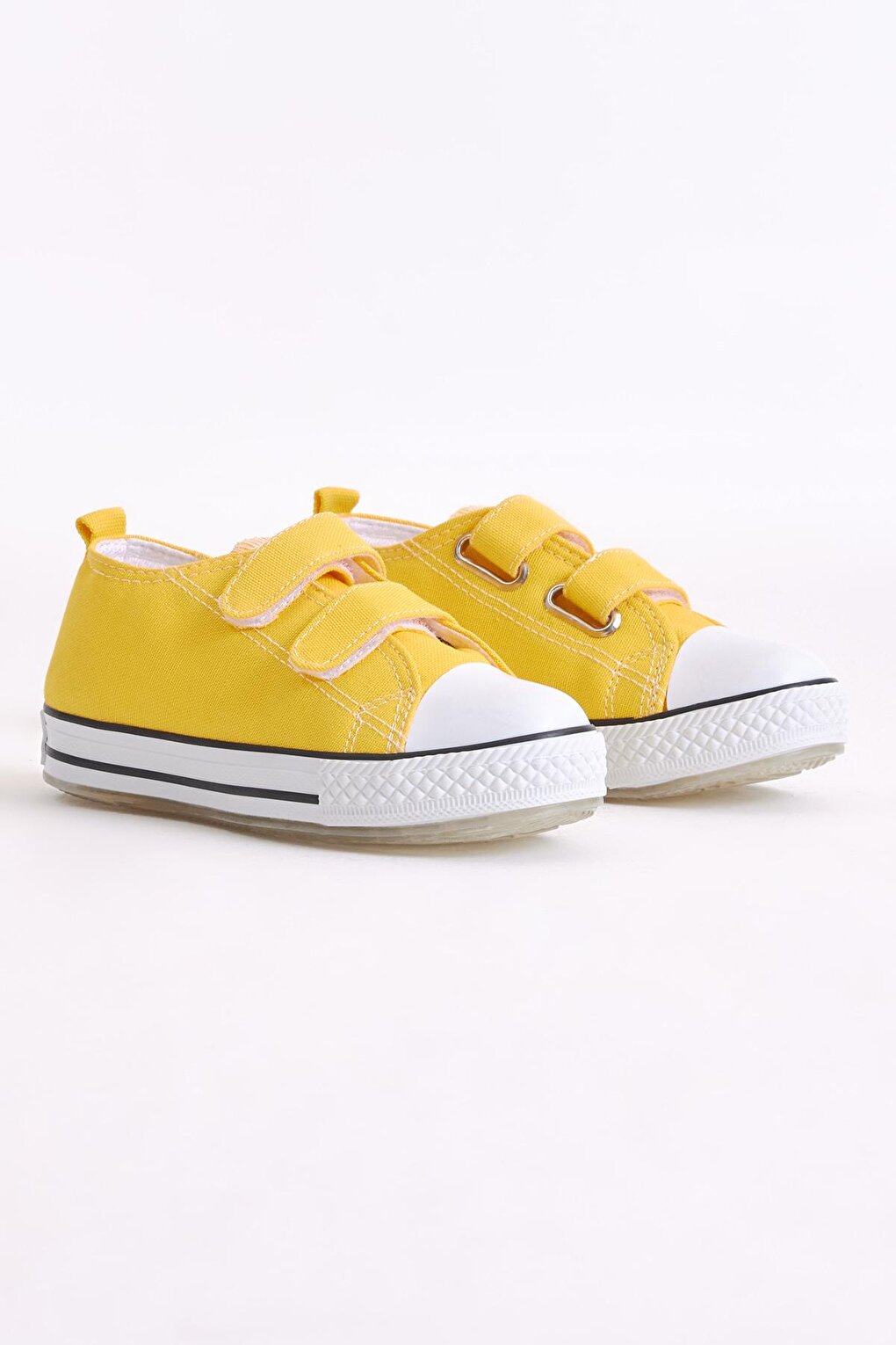 Детская унисекс желтая светящаяся спортивная обувь на липучке Tb997 TONNY BLACK