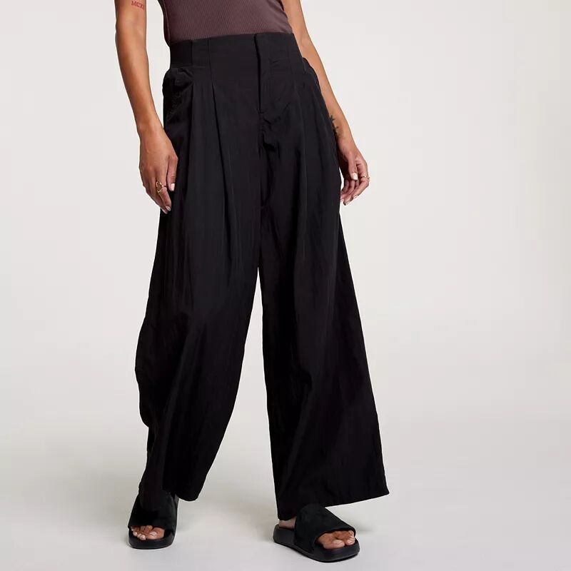 цена Calia Женские широкие брюки со складками и высокой посадкой, черный
