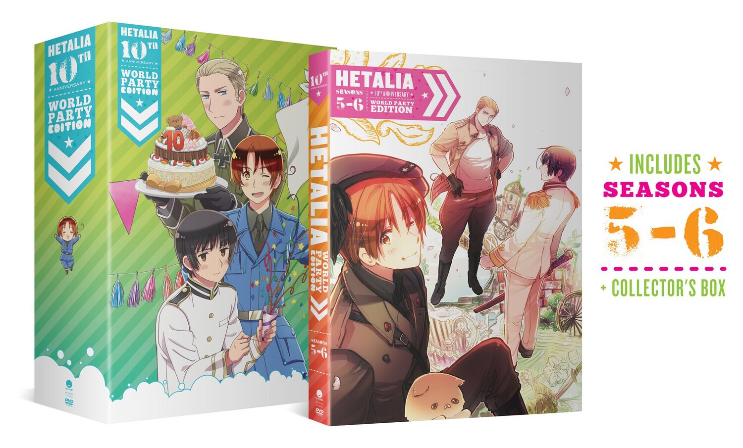 

DVD диск Hetalia - Seasons 5 & 6 - 10th Anniversary World Party Collection 2 - DVD
