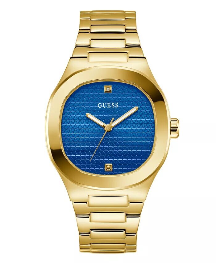 

Мужские аналоговые золотистые часы из нержавеющей стали, 42 мм GUESS, желтый