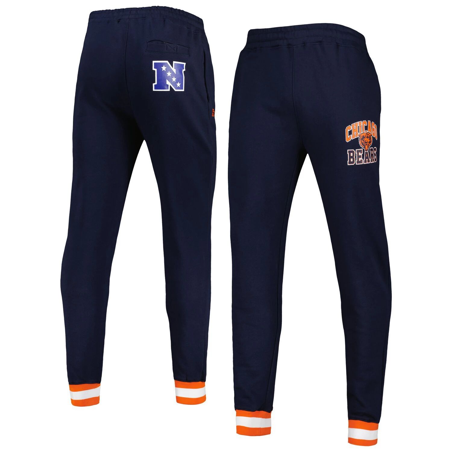 цена Мужские темно-синие флисовые брюки-джоггеры Chicago Bears Blitz Starter