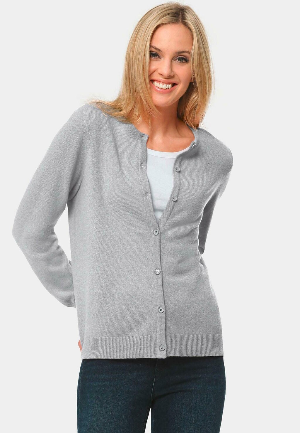 

Кардиган GOLDNER, цвет silver-coloured grey / melange
