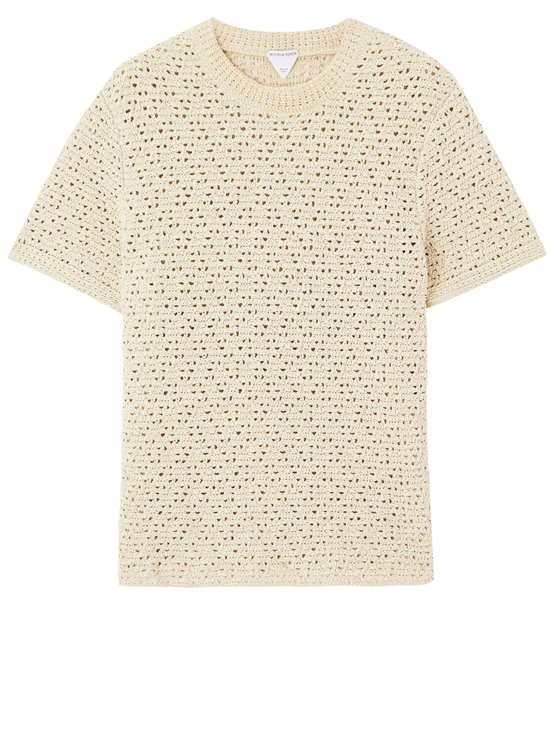 

Футболка Bottega Veneta Crochet knit, серый