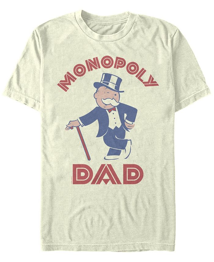 Мужская футболка с короткими рукавами и круглым вырезом Monopoly Dad Fifth Sun, тан/бежевый мужская футболка fozzie с короткими рукавами и круглым вырезом fifth sun тан бежевый