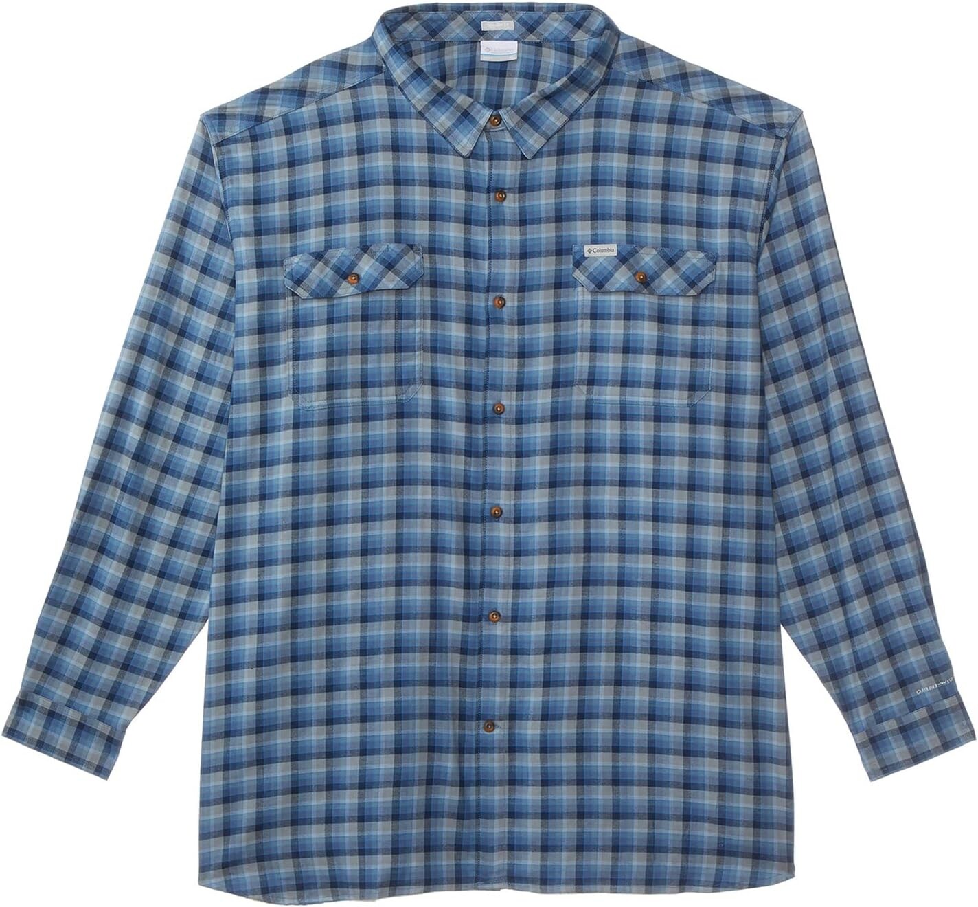 

Рубашка Big & Tall Flare Gun Stretch Flannel Columbia, цвет Dark Mountain Gradient Check
