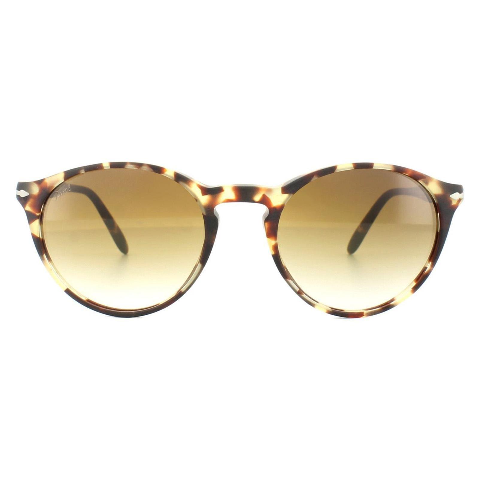 Круглые антикварные коричневые солнцезащитные очки с градиентом Tabacco Virginia Persol, коричневый