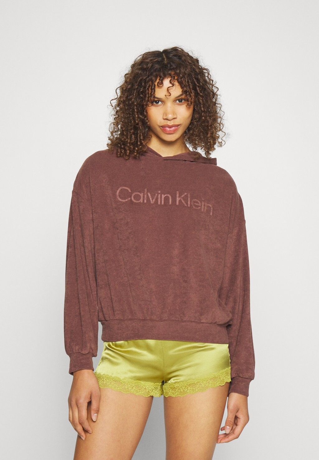 

Пижамный верх ХУДИ Calvin Klein Underwear, тёмное красное дерево