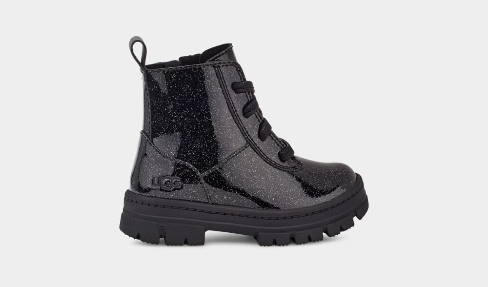 

Сапоги Ashton Lace Up Glitter UGG, черный