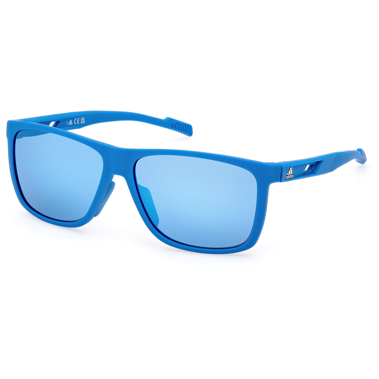 Солнцезащитные очки Adidas SP0067 Mirror Cat 3, синий солнцезащитные очки adidas sp0083 mirror cat 3 цвет crystal