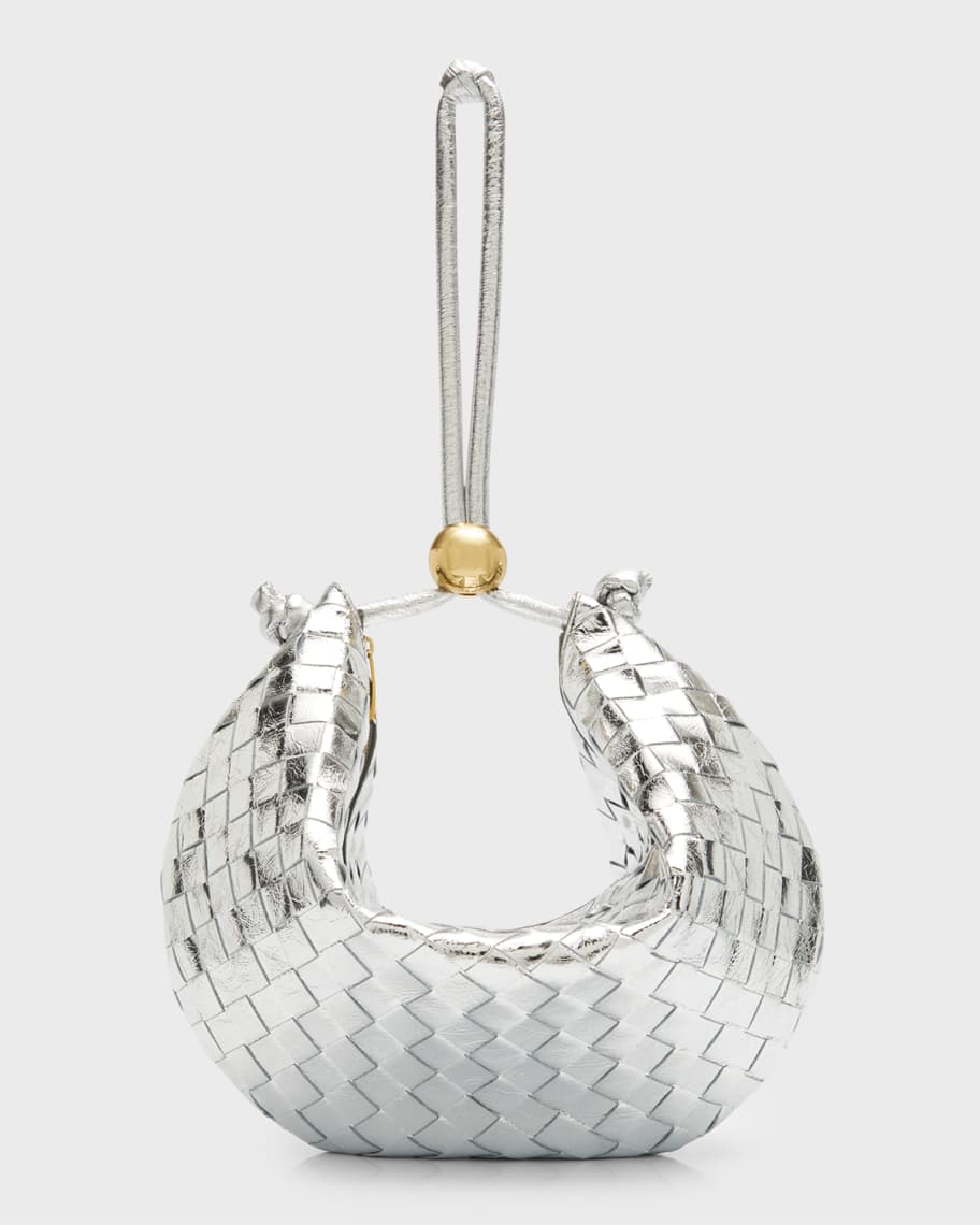 

Сумка Turn Medium Intrecciato с металлической ручкой сверху Bottega Veneta