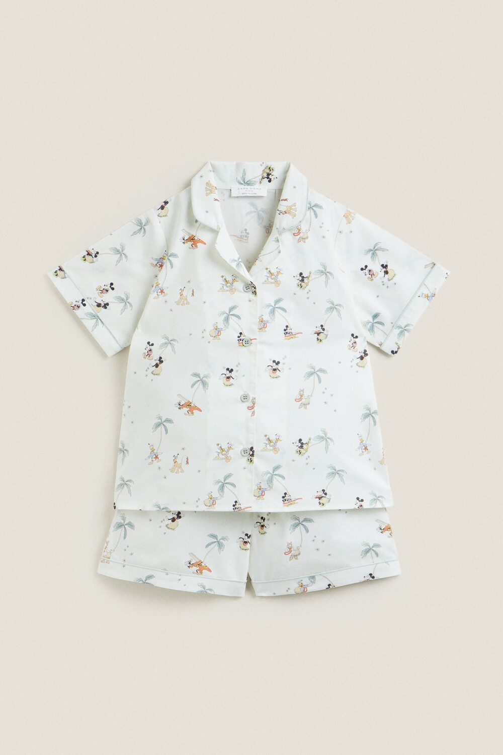 

Микки маус disney poplin комплект пижам Zara, светло-зеленый
