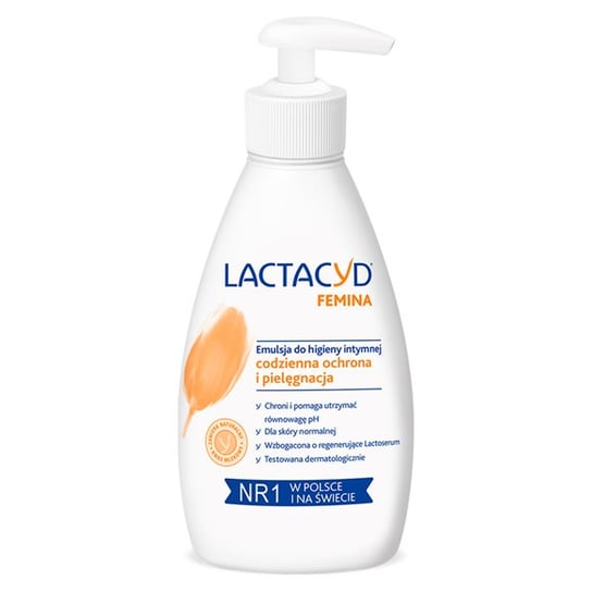 Лактацид, Фемина, эмульсия для интимной гигиены, 200 мл, Lactacyd