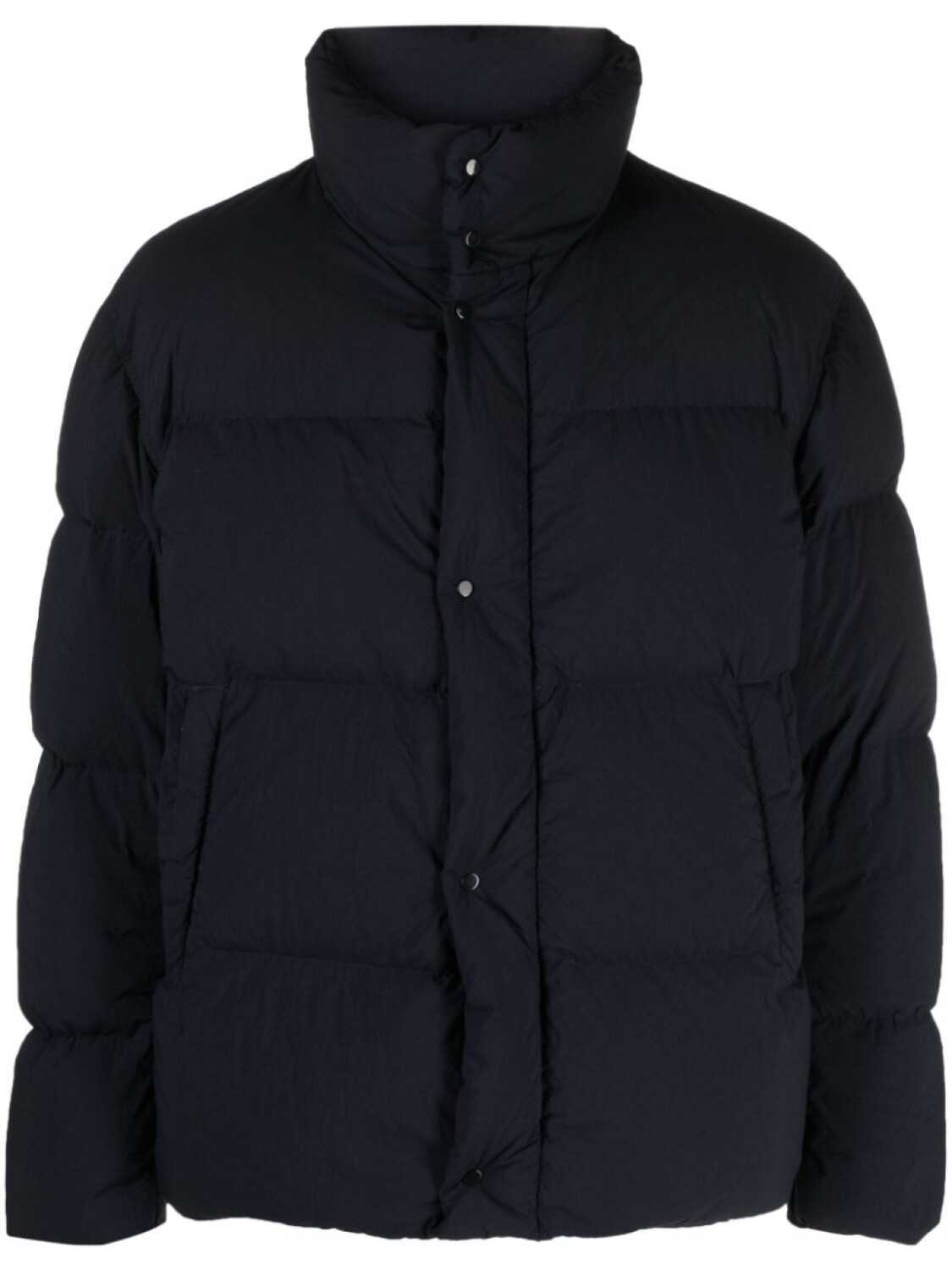 

Ten C press-stud down puffer jacket, синий