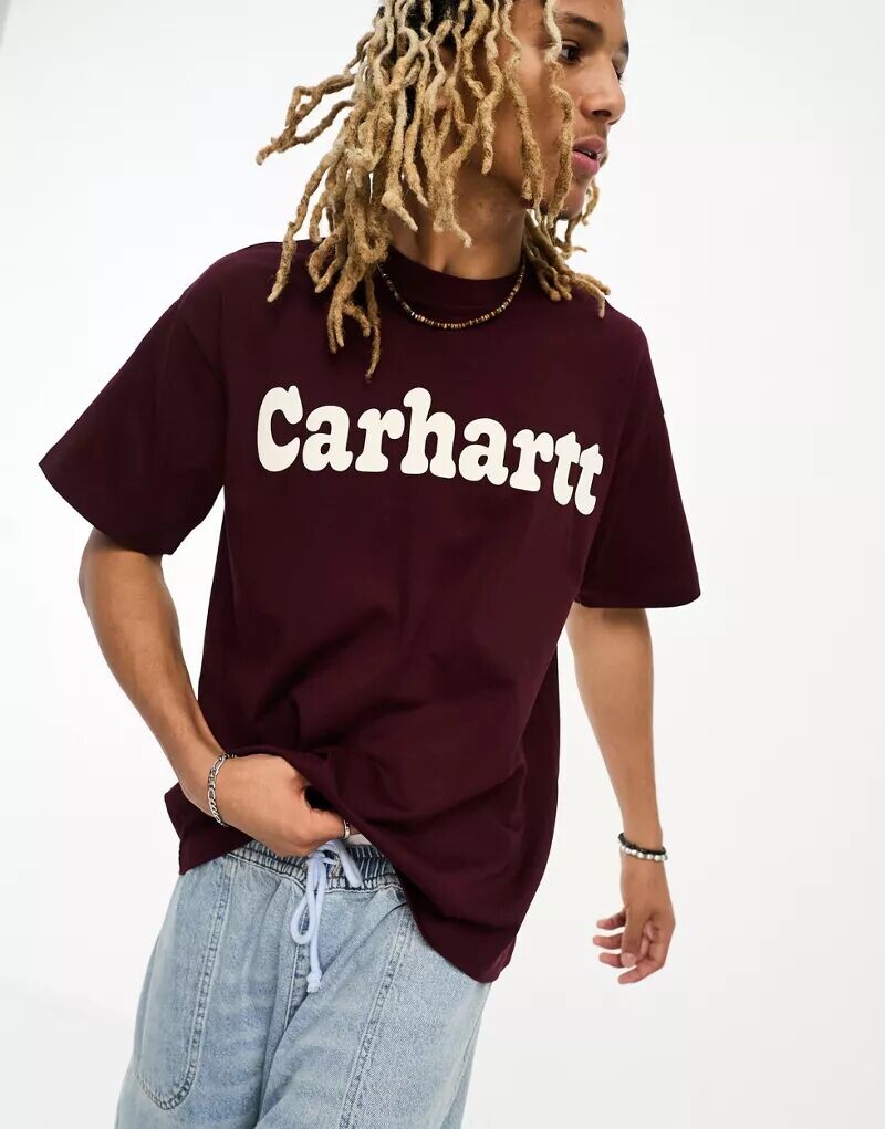 

Бордовая футболка Carhartt WIP Bubbles