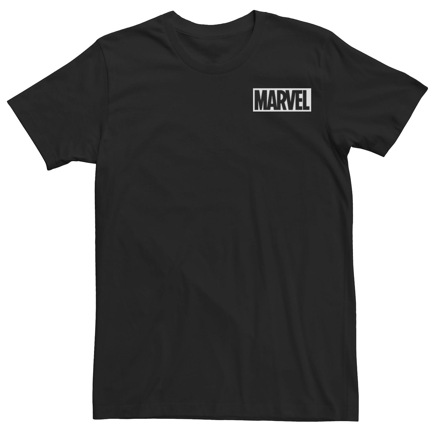 Мужская простая белая футболка с логотипом комиксов Marvel, черный