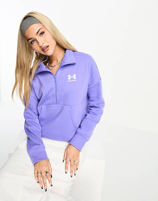 

Фиолетовый флисовый джемпер с полумолнией Under Armour Rival