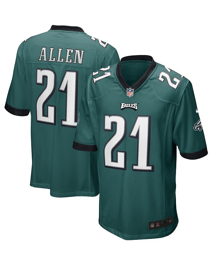 

Мужская майка игрока пенсионера Эрика Аллена Midnight Green Philadelphia Eagles Game Nike, зеленый