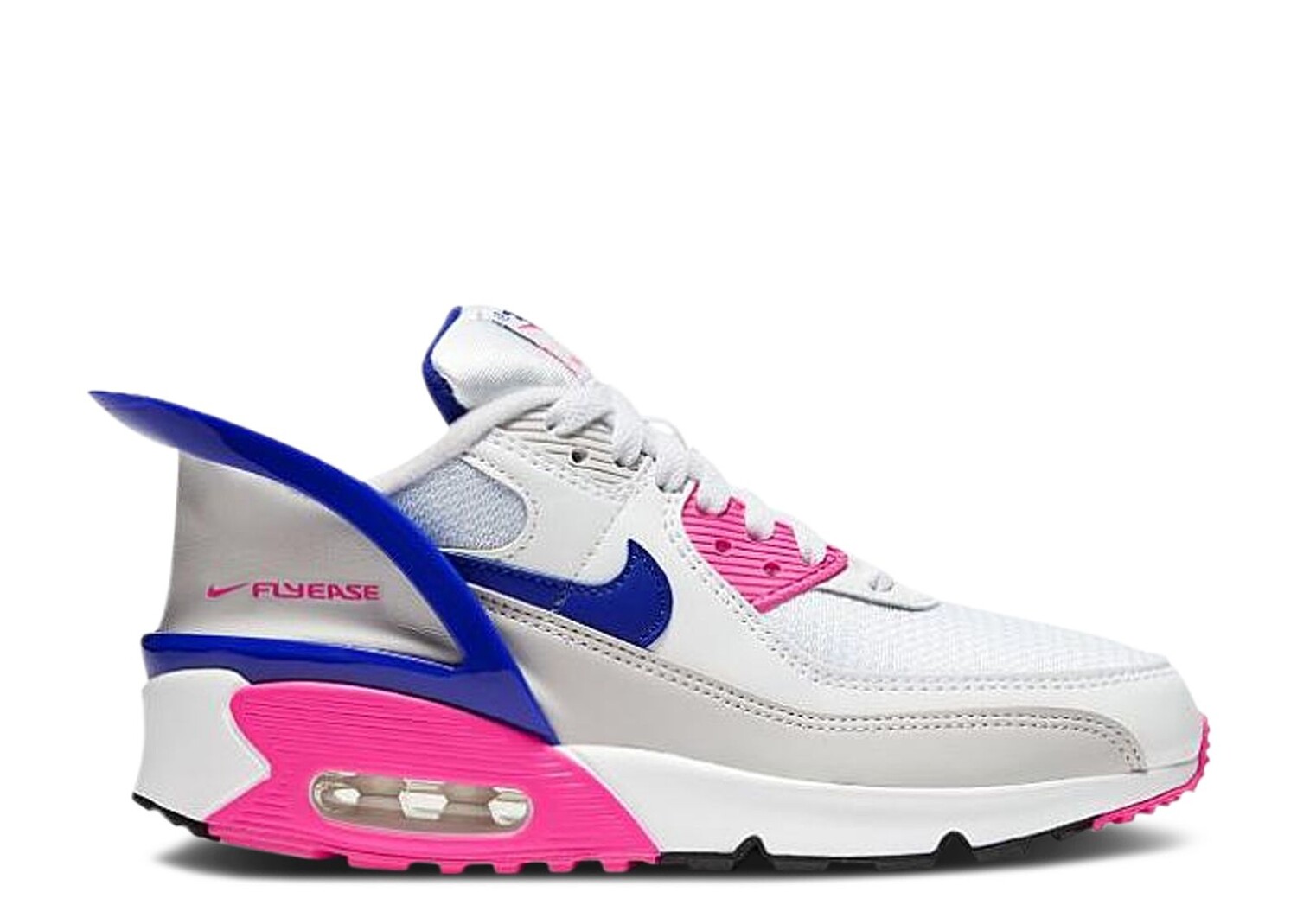

Кроссовки Nike Air Max 90 Flyease Gs 'White Pink Glow Concord', белый