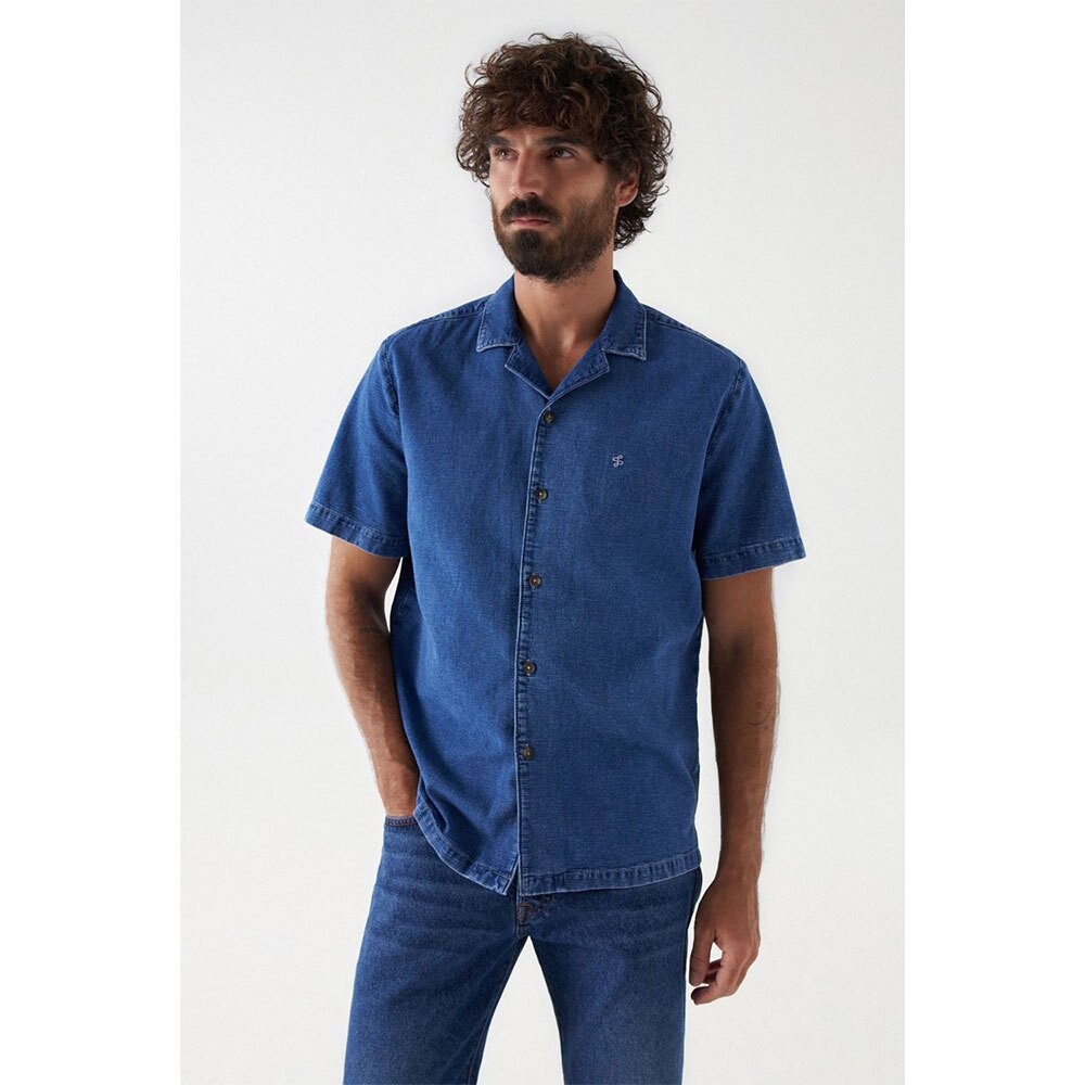 

Рубашка с коротким рукавом Salsa Jeans Indigo, синий