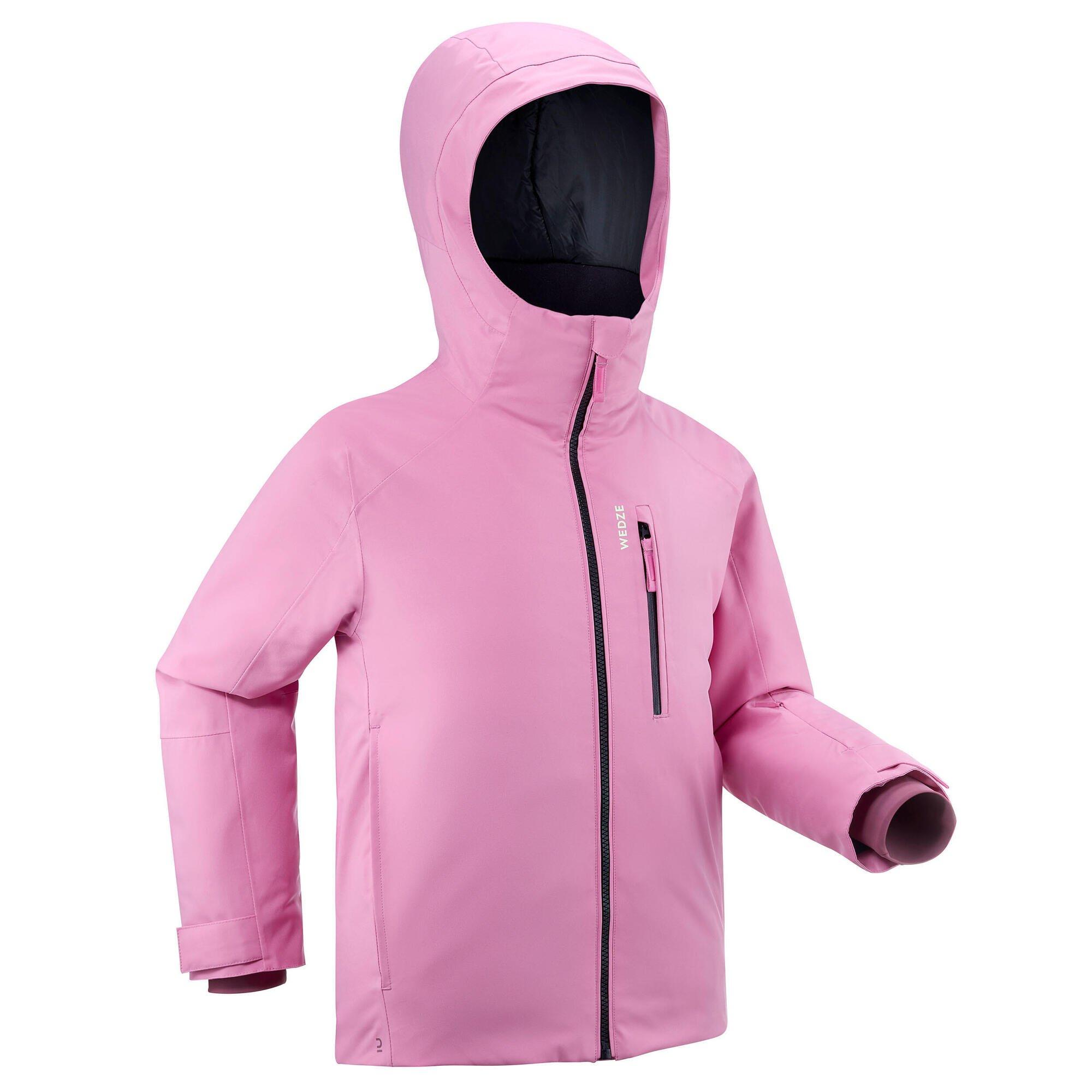 Теплая и водонепроницаемая лыжная куртка Decathlon 550 Wedze, розовый