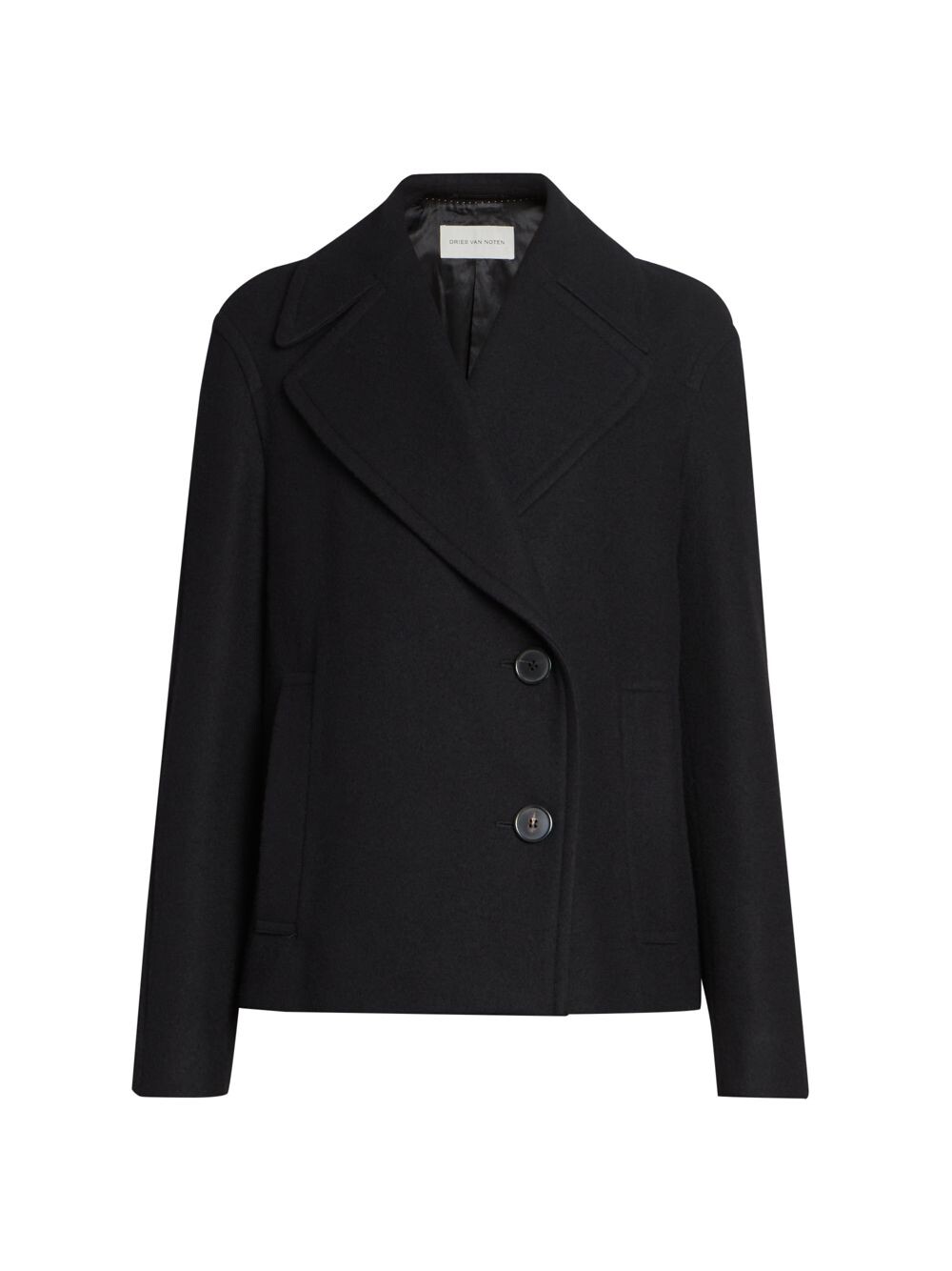 

Шерстяной бушлат Rondas Dries Van Noten, черный