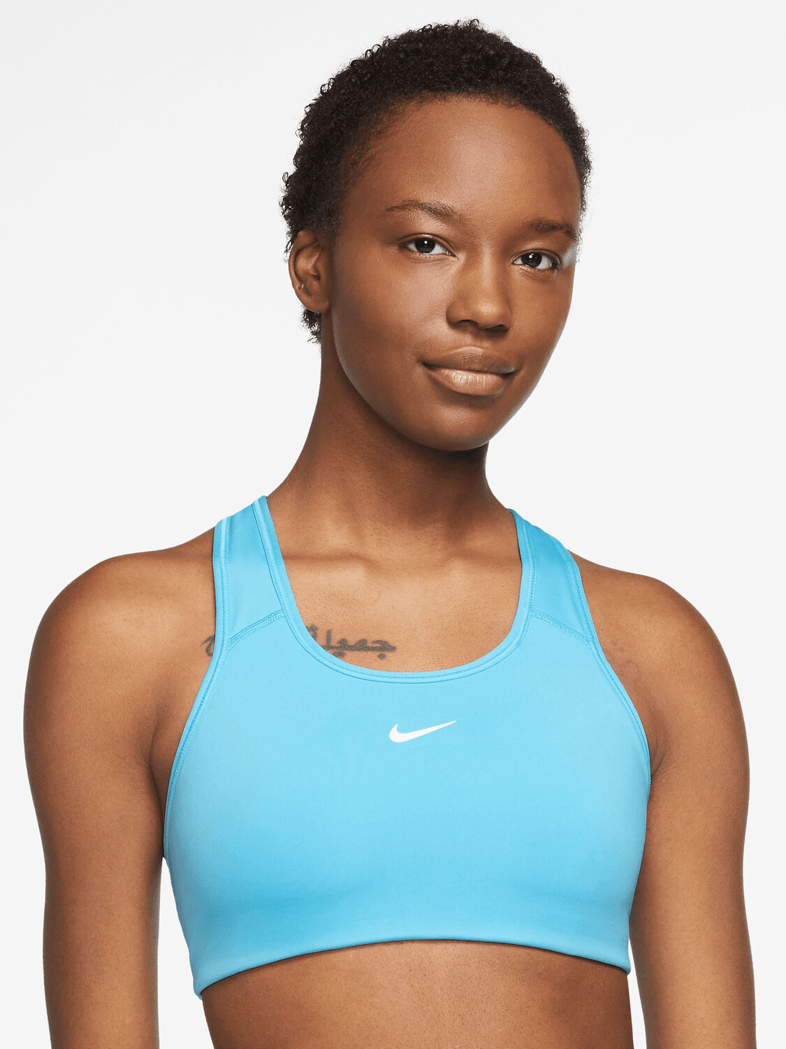

Спортивный бюстгальтер Nike W DF SWSH 1PP BRA, синий