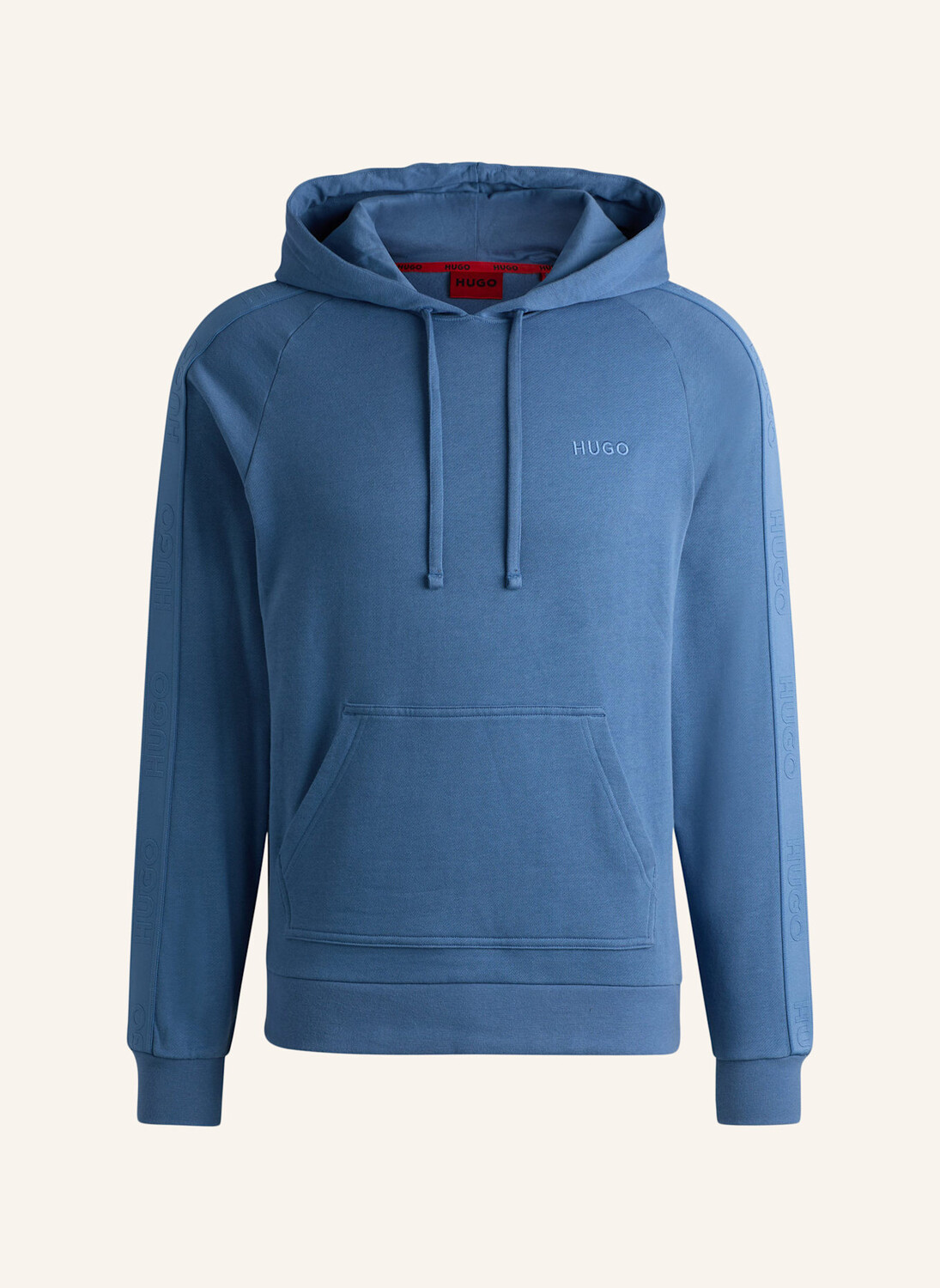 

Топ для домашней одежды tonal logo hoodie стандартного кроя HUGO, синий