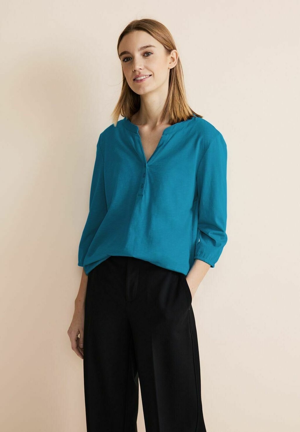 

Рубашка с длинным рукавом Street One, цвет blau
