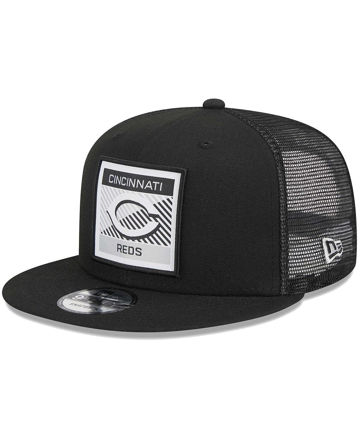 

Мужская черная кепка Snapback Cincinnati Reds Scratch Squared Trucker 9FIFTY New Era