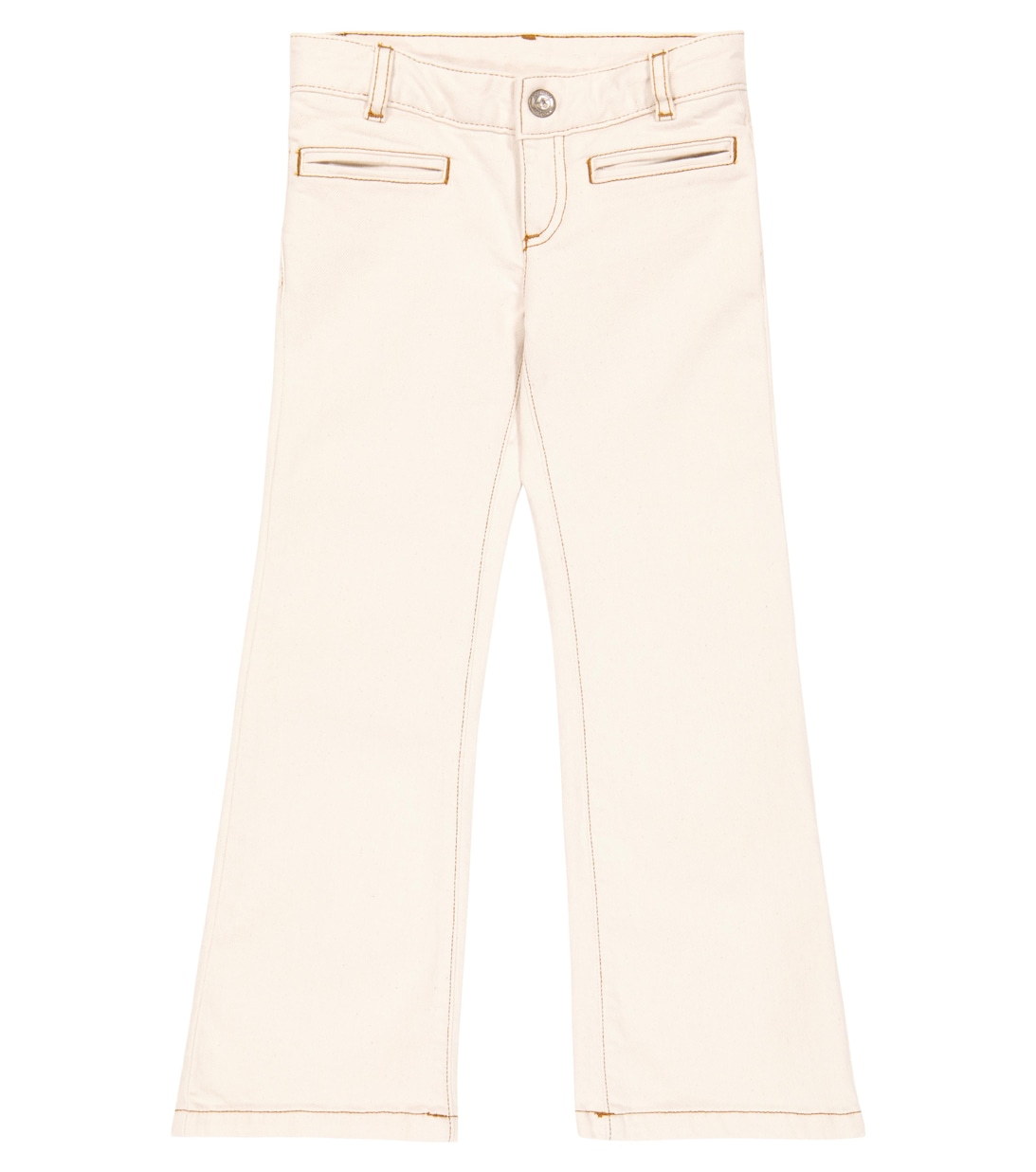 Расклешенные джинсы Bestie Bonpoint, белый