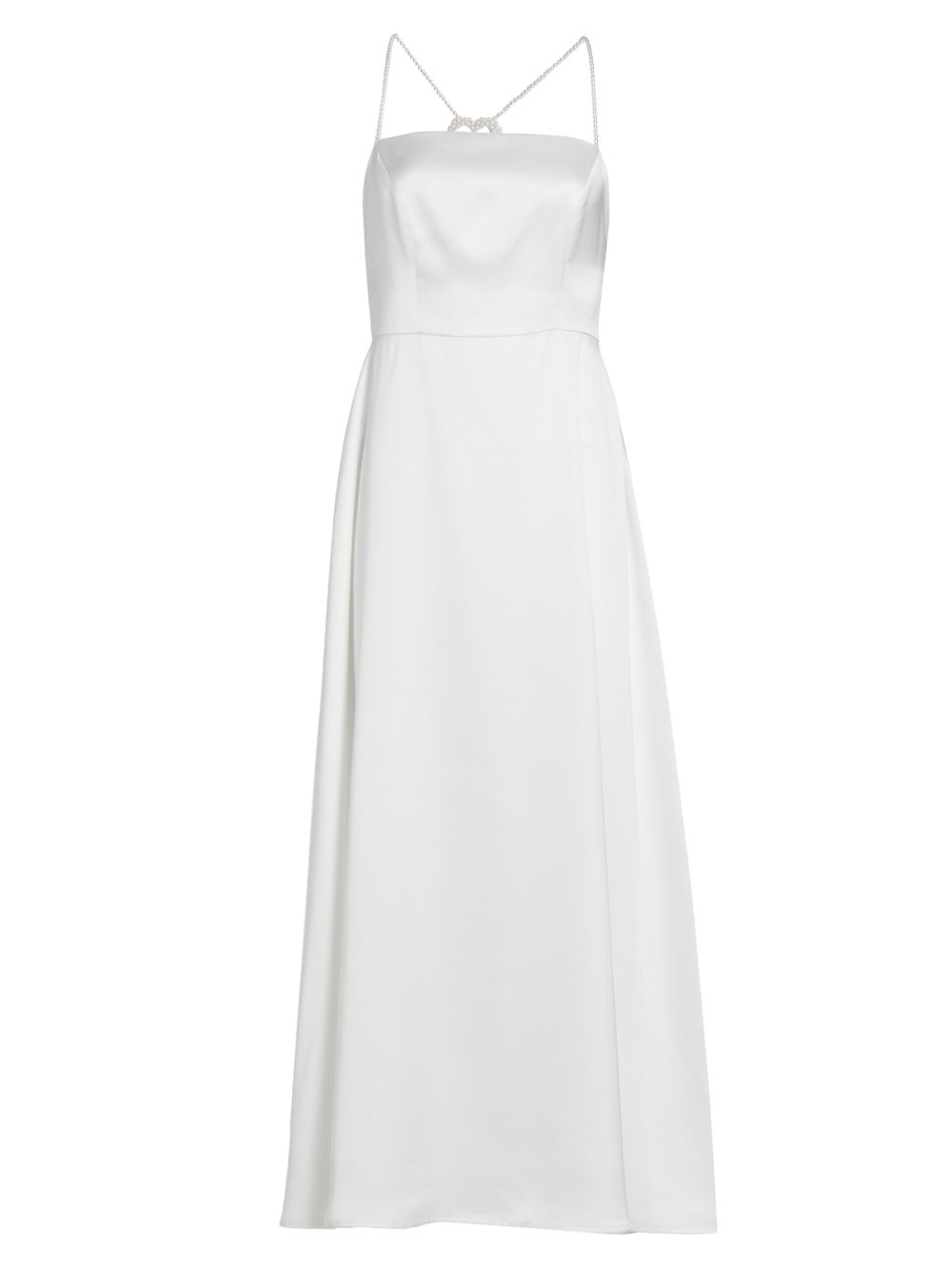 цена Платье Emma с искусственным жемчугом HVN, белый