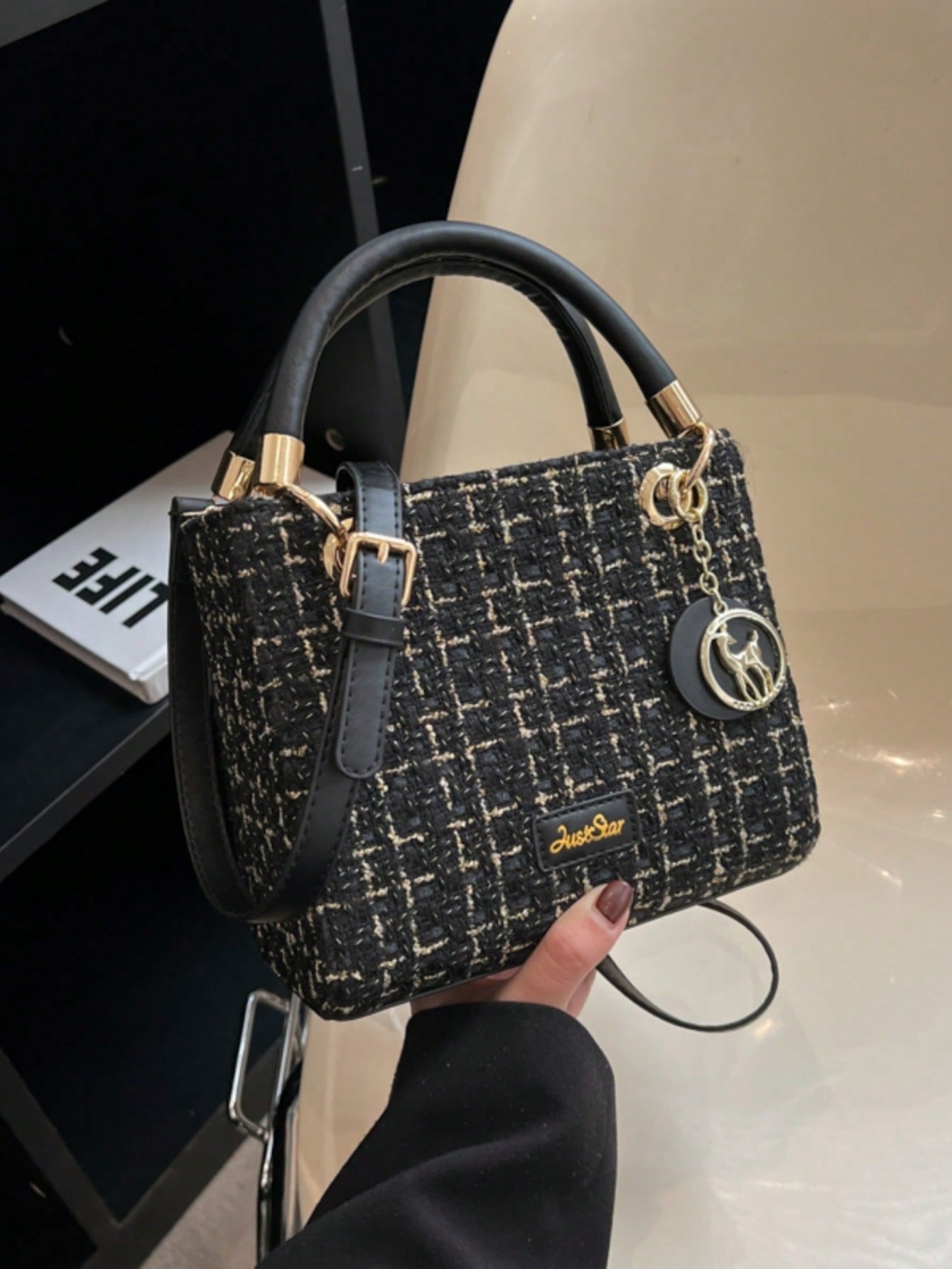 Женская роскошная сумка, черный цена и фото